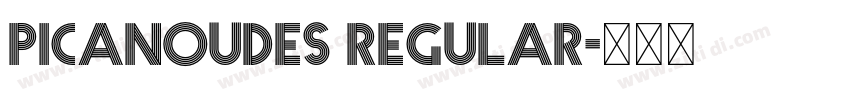 Picanoudes Regular字体转换